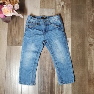 Lee Skinny Fit Straight Leg Medium Wash Toddler Boy Blue Jeans Size 3T EUC NWOT